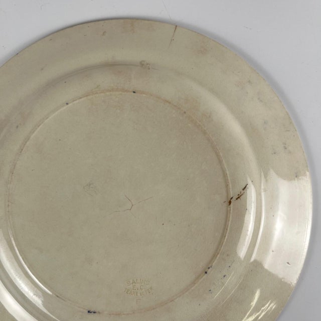 Beige Round Ironstone Dish from Salins, 1890s For Sale - Image 8 of 12