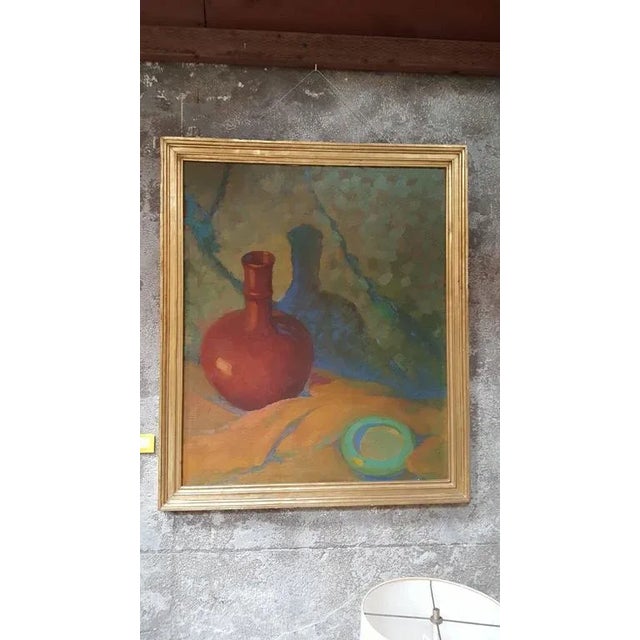1930s Still Life Impressionist Painting by Laura Mills For Sale - Image 5 of 6