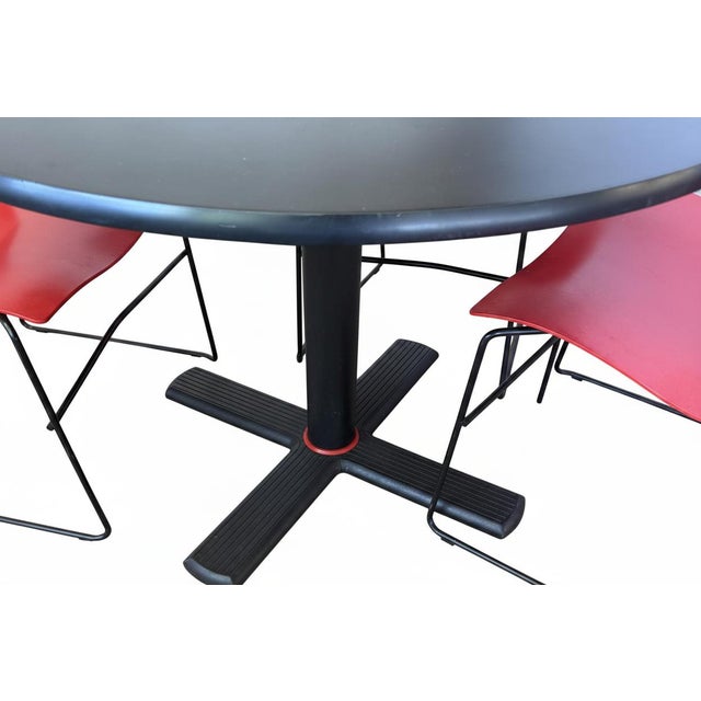 1980s 1980s Handkerchief Chairs With Matching Table by Massimo & Lella Vignelli for Knoll International - 5pcs For Sale - Image 5 of 14