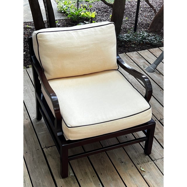 Laura Kirar for Baker Furniture Muji Lounge Chair For Sale In Chicago - Image 6 of 9