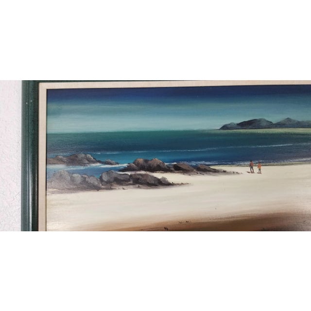 1980s A Mattera Ocean Landscape Oil Painting For Sale - Image 4 of 10