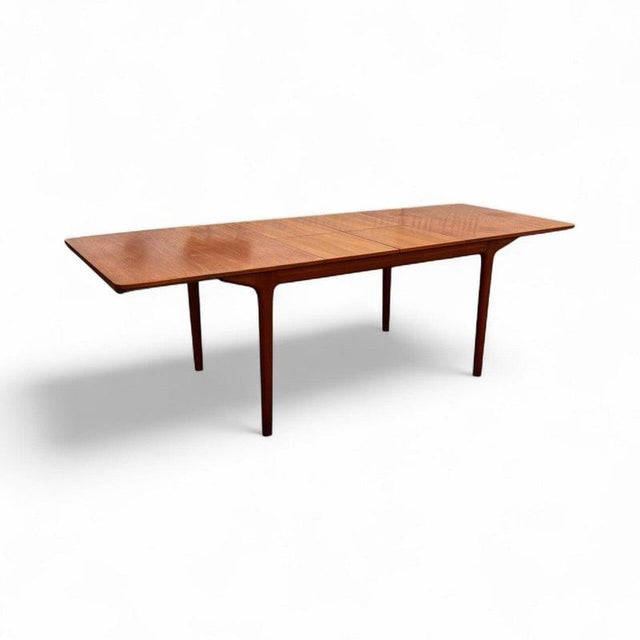 Mid-Century Teak 2-Leaf Extendable Dining Table and Chairs from McIntosh, Set of 5 For Sale - Image 3 of 18