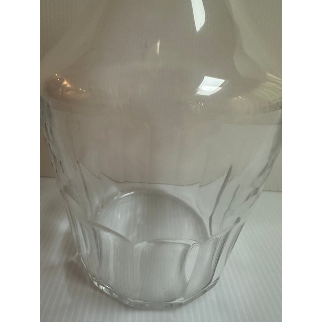 1970s Signed Baccarat France Clear Crystal Bretagne Pattern Decanter With Stopper For Sale - Image 11 of 17