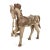 Very large and impressive Italian carved wooden horse. This horse stands on its own. It has a silk braided rope with...