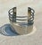Mid-Century Modern Vintage Silver Minimalist Adjustable Cuff Bracelet For Sale - Image 3 of 10