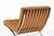 Mid Century Brown Leather Barcelona Chair by Mies Van Der Rohe for Knoll, 1983 For Sale - Image 10 of 15