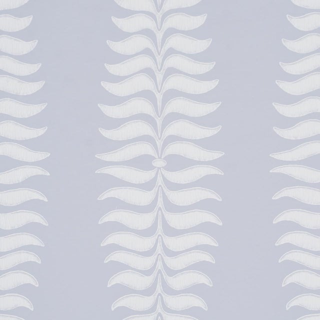 Contemporary Schumacher Fern Tree Wallcovering In Cloud For Sale - Image 3 of 6