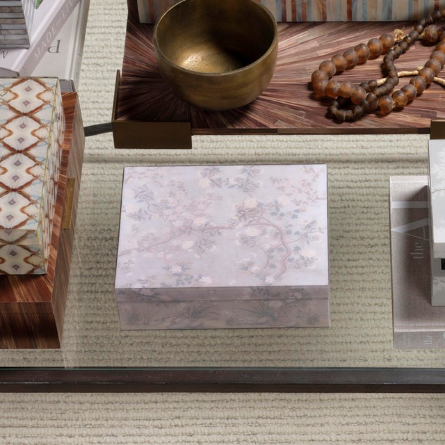 Timeless beauty of these small boxes channels the peace and perfection of branches in full bloom. A new way to add a touch...