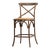 Natural Oak & Rattan Counter Stool For Sale