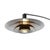 2020s Rancho Mirage 3 Light Arc Floor Lamp - 84", Satin Nickel Finish, Matte Black & Silver-Leaf Shade, Marble Base, Dimmer Switch For Sale - Image 5 of 11