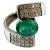 Elegant Colombian Emerald and Diamond Ring Size 9 For Sale