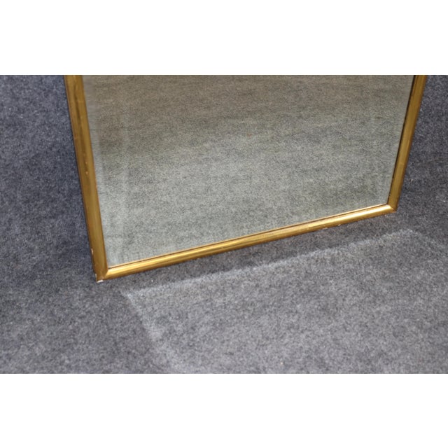 Hollywood Regency Hollywood Regency Style Carved Gilt Beveled Glass Mirror Attr. Friedman Brothers For Sale - Image 3 of 9