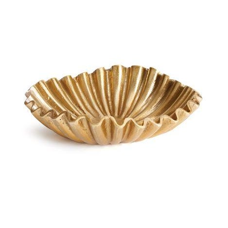 Kenneth Ludwig Chicago Mavis Gold Metallic Finish Decorative Tray For Sale - Image 4 of 4