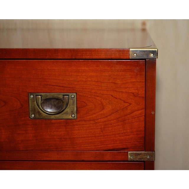 Vintage Military Campaign Chest of Drawers in Oak For Sale - Image 6 of 18