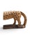 Vintage Hand-Carved African Folk Art Spotted Leopard Sculpture on Wood Base For Sale - Image 4 of 8