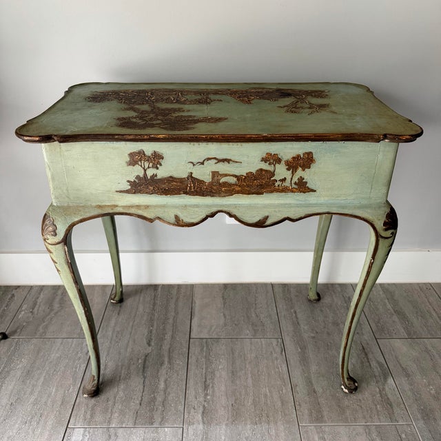19th Century Painted Lady’s Desk or Vanity For Sale - Image 4 of 12