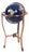 Gem Floor Globe on Copper Stand Semi Precious Lapis Stone For Sale