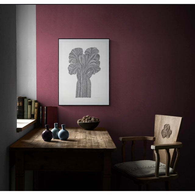 2020s Original Sarah Vaaler Minimalist Desert Still Life Drawing of a Crested Saguaro For Sale - Image 5 of 5