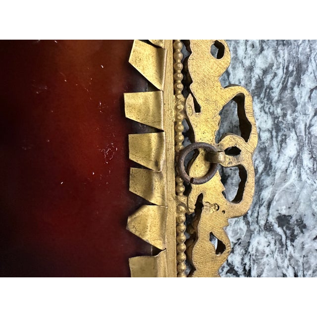 Late 19th Century Antique Enamel on Copper Portrait, France, 19th C. For Sale - Image 5 of 8