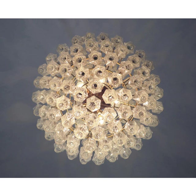 Murano Glass Poliedri Spherical Chandelier, 1980s For Sale - Image 11 of 13