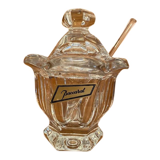 Contemporary Baccarat 3Piece Crystal Harcourt Missouri Mustard or Jam