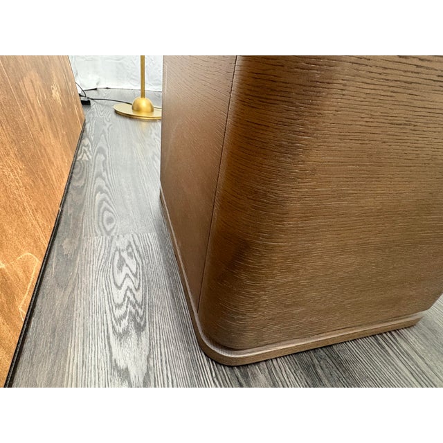 Rh Ligné Open Nightstand 26" – Brown Brushed Oak For Sale - Image 14 of 18