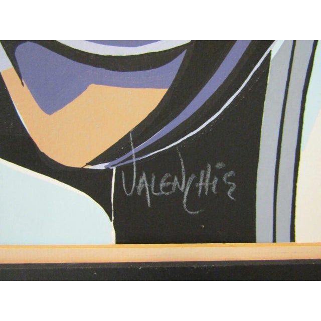 Vintage Valenchis Concours Signed Lithograph A/P Matted 35" X 24" For Sale - Image 4 of 8