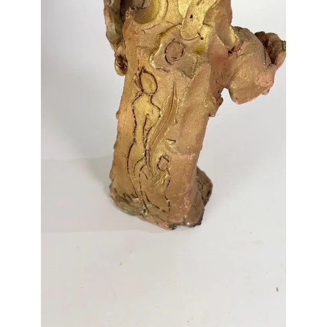 Art Deco Terracotta Sculpture in Brown Color, France, 1990s For Sale - Image 4 of 12