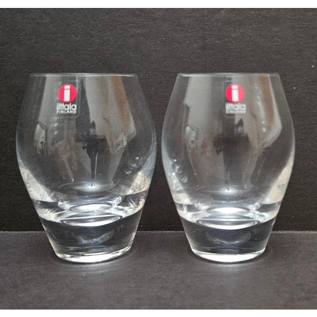 Contemporary 1990s Iittala Finland Stella Sherry Glasses, Pair For Sale - Image 3 of 14