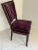 Mid 20th Century French Moderne Dining Chairs in Aubergine Mohair- Set of 8 For Sale - Image 4 of 16