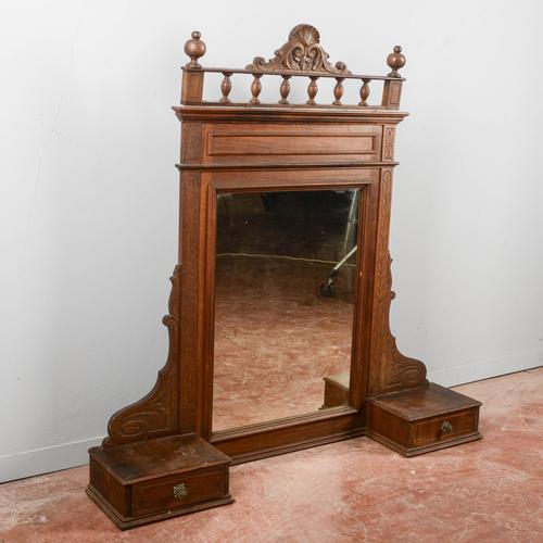 Freestanding Dressing Table with Mirror, Italy, 1890 For Sale - Image 4 of 6