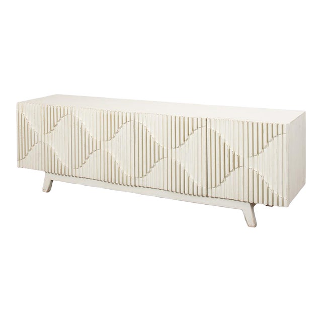 Modern Antique White Media Chairish