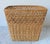 Vintage Woven Wicker Wastebasket For Sale - Image 4 of 7