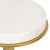 Regina Andrew Logan Accent Table, Natural Brass with Marble Top For Sale - Image 4 of 7