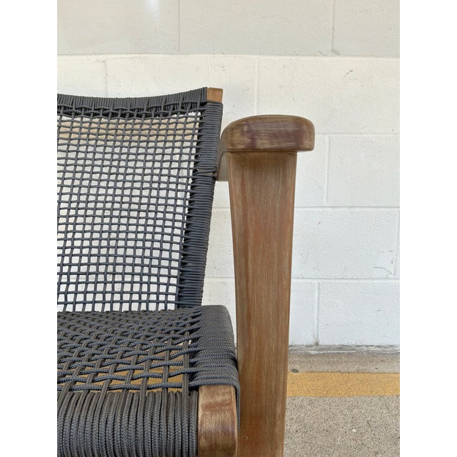 Modern Adirondack Style Outdoor Chairs Pair For Sale - Image 4 of 8