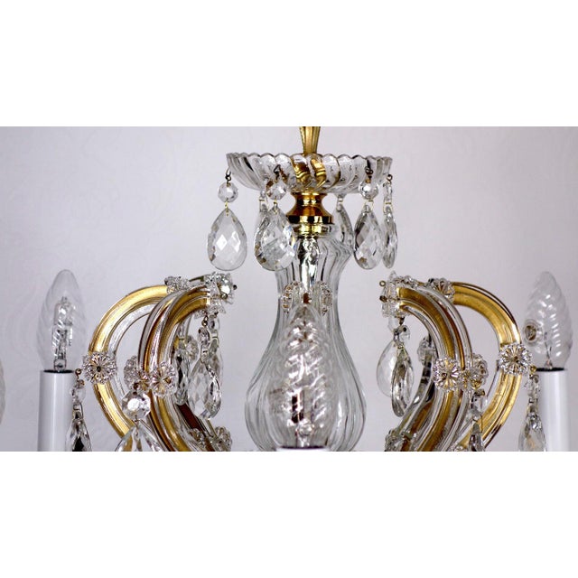 Crystal Maria Theresia Chandelier by Palme Walter for Palwa, 1960s For Sale - Image 4 of 12