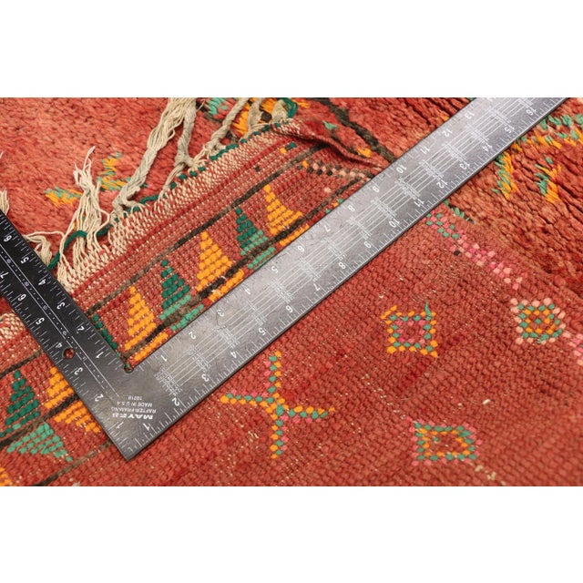 Late 20th Century Vintage Red Boujad Moroccan Rug - 02'09 X 04'00 For Sale - Image 5 of 8