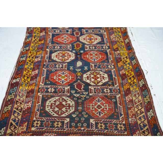 Antique Kuba Rug 3'9'' x 6'3'' For Sale In New York - Image 6 of 9