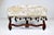 Wood Antique French Ottoman, Os De Mouton, Hand-Carved Oak, Louis XIV Style For Sale - Image 7 of 8