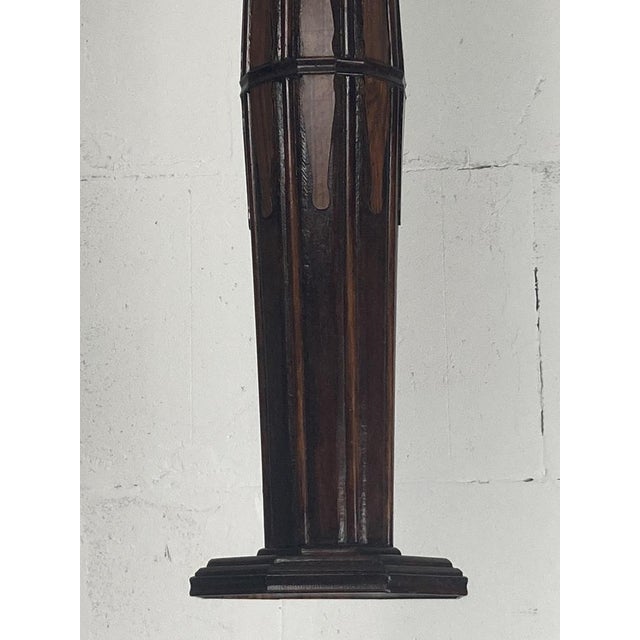 Art Deco Dutch Amsterdam School Pedestal, 1920s For Sale - Image 13 of 15