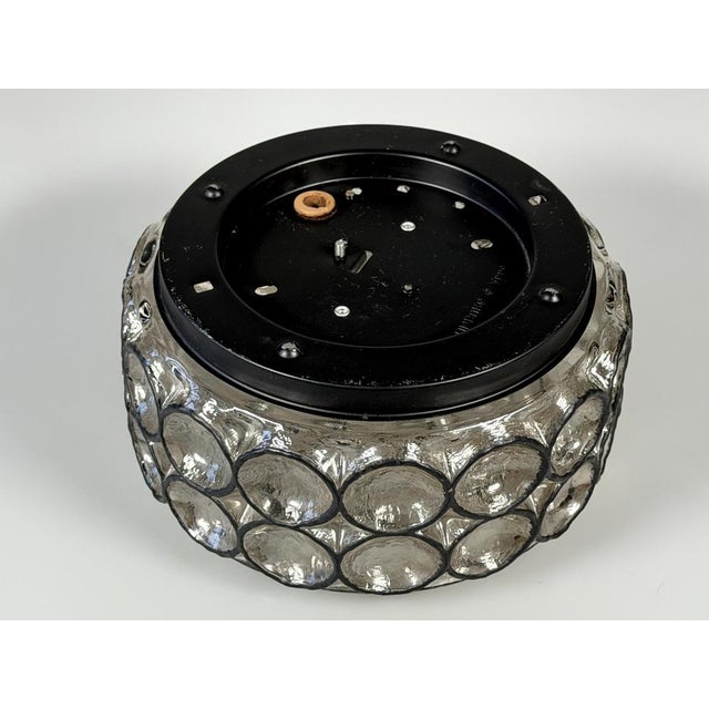 Metal Vintage Ceiling Lamp in Glass and Metal from Glashütte Limburg, Germany, 1960s For Sale - Image 7 of 18