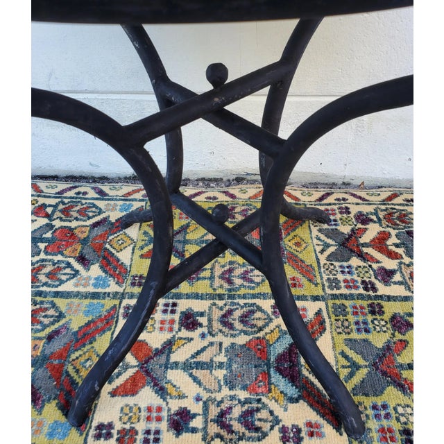 2020s 24" All White Moroccan Mosaic Side Table For Sale - Image 5 of 7