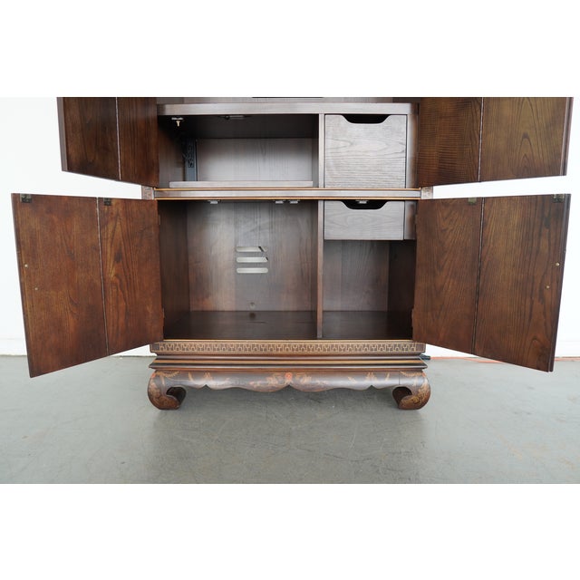 Vintage Henredon Folio 10 Chinoisere Armoire For Sale - Image 16 of 18