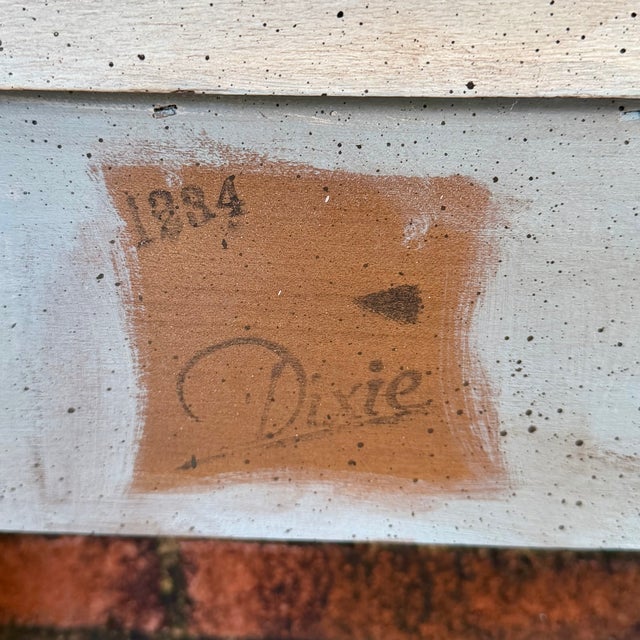 Mid-Century Dixie Queen Headboard in Swedish Gustavian Style - Newly Painted For Sale - Image 15 of 15