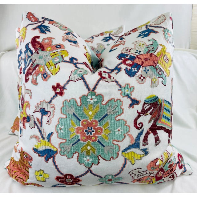 Jane Churchill "Animal Tapestry" 22" Pillows-A Pair For Sale In Greensboro - Image 6 of 6
