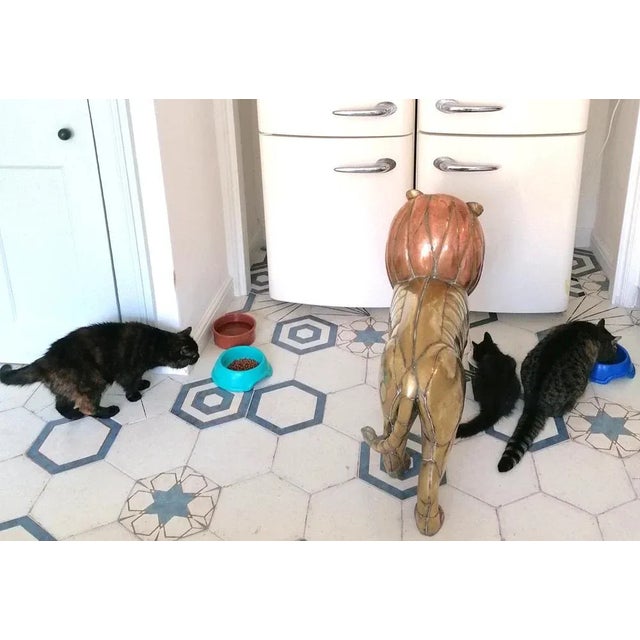 Sergio Bustamante, Animal Sculpture, 1970s, Brass & Copper For Sale - Image 8 of 12