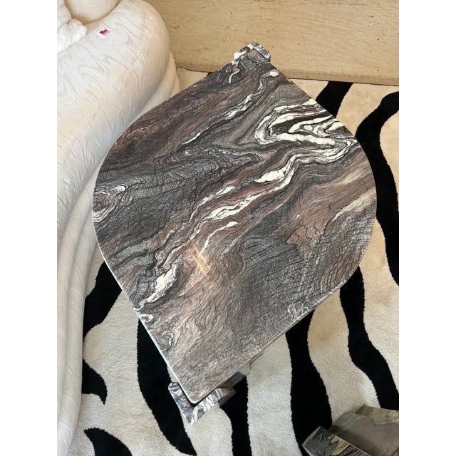 Marble “Eye” End Table Attributed to Roche Bobois For Sale - Image 9 of 16