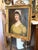 Atmospheric English School portrait of a young woman dating to circa 1820, painted in oil on canvas. The sitter is...