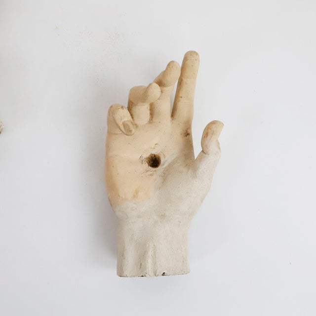 Circa 1900. We offer this fantastic set of study hands saint sculptures. This set of pieces belonged to a sculptor of...