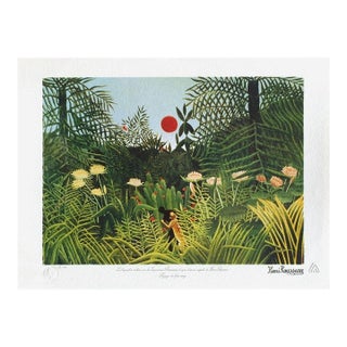 1990 Le Douanier Rousseau Paysage De La Forêt Vierge Lithograph For Sale